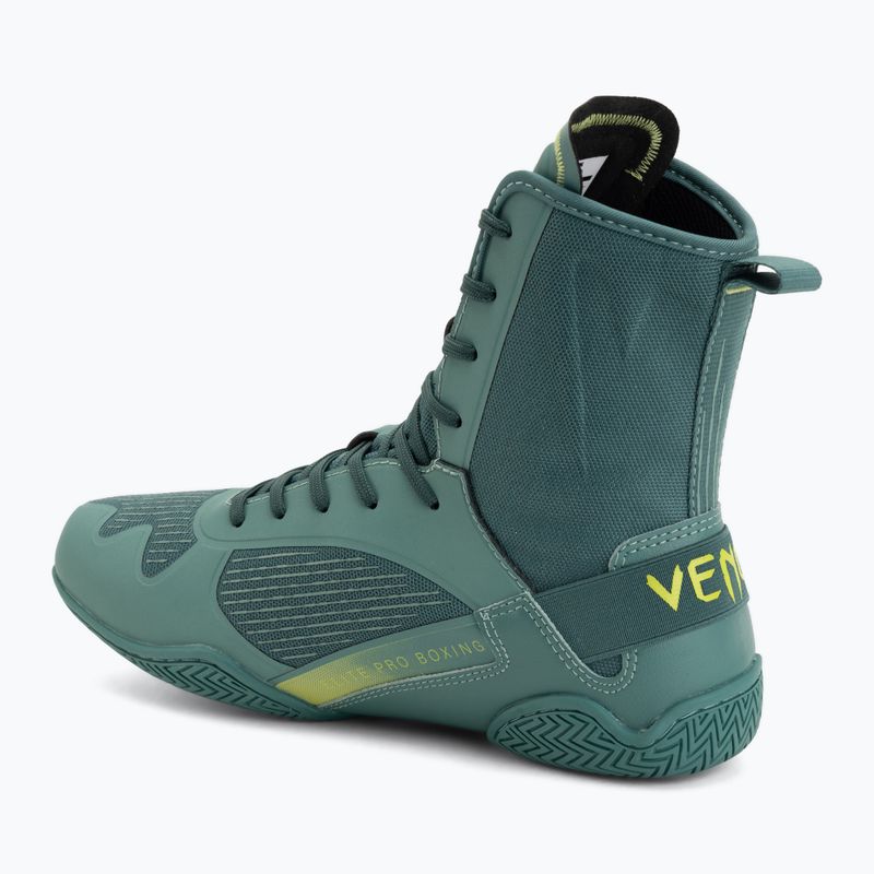 Boxerské boty Venum Elite Neo Boxing green/neon yellow 3