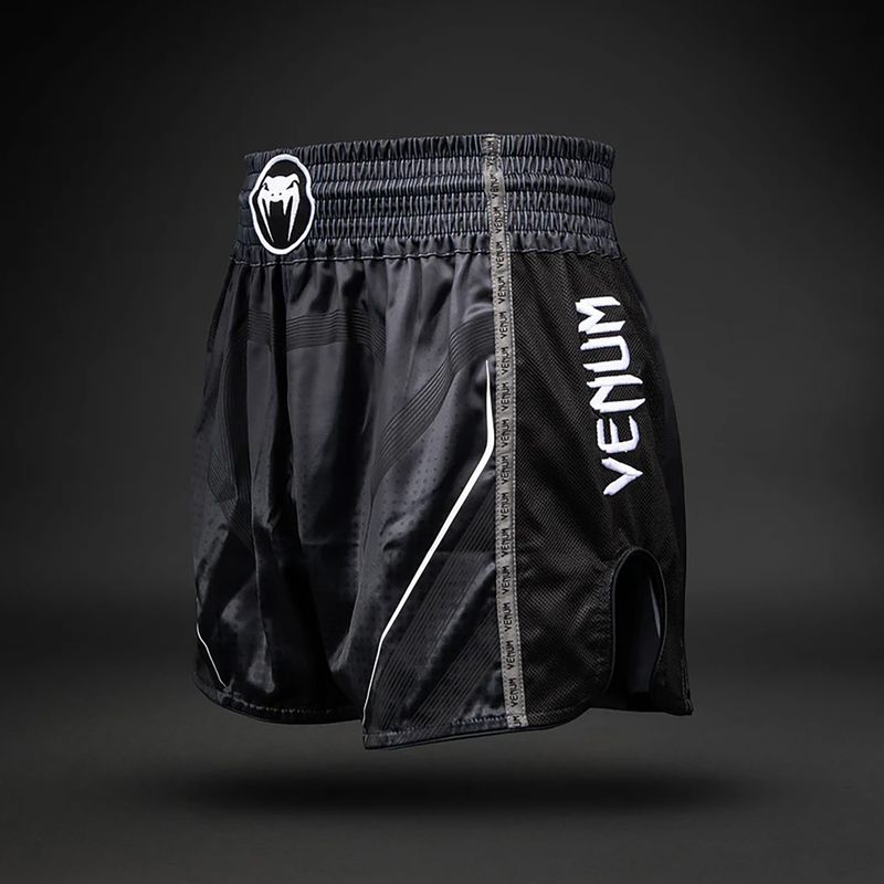 Treninkové šortky Venum Stealth Muay Thai black/white 4