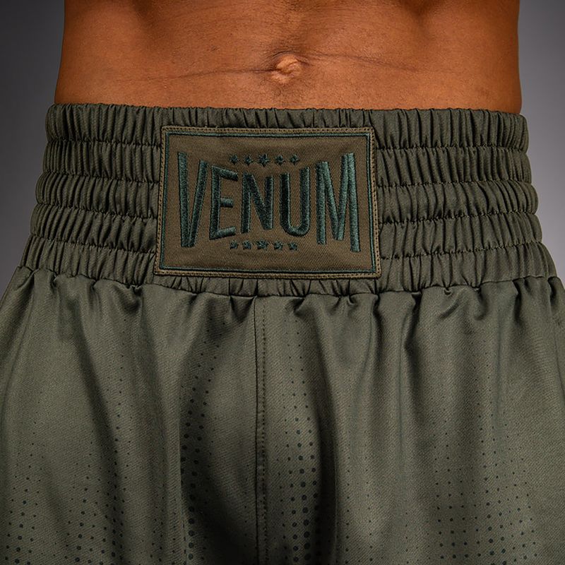 Pánské boxerské šortky Venum Stealth Boxing Khaki/Dark Green 5