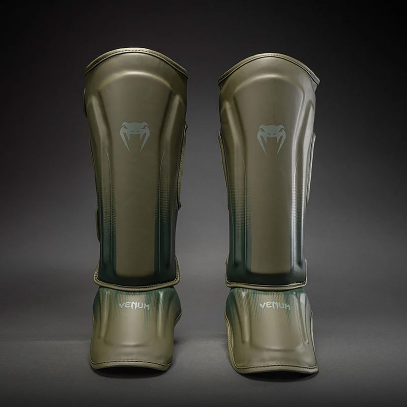 Chrániče holení a chodidel Venum Stealth Shin khaki/dark green 2