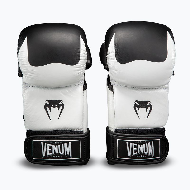 MMA rukavice Venum Attack 2.0 Sparring Leather black/white 2