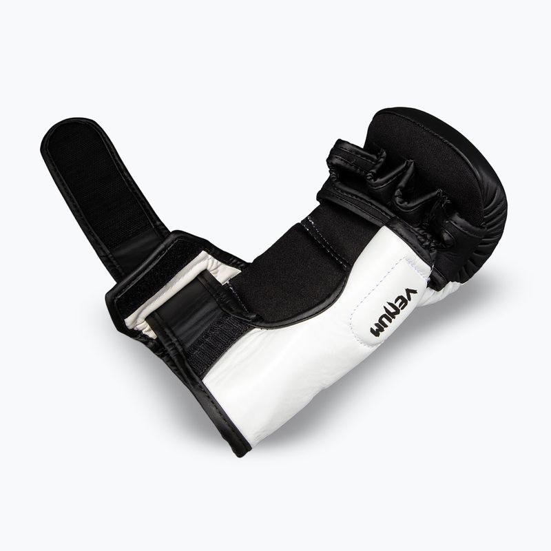 MMA rukavice Venum Attack 2.0 Sparring Leather black/white 4