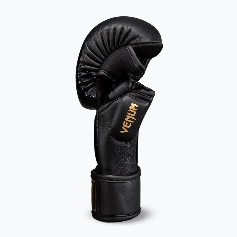 MMA rukavice Venum Attack 2.0 Sparring Leather black/gold 3