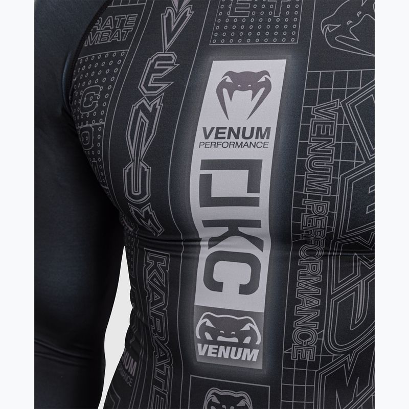 Pánský rashguard s dlouhým rukávem Venum Karate Combat black/grey 5