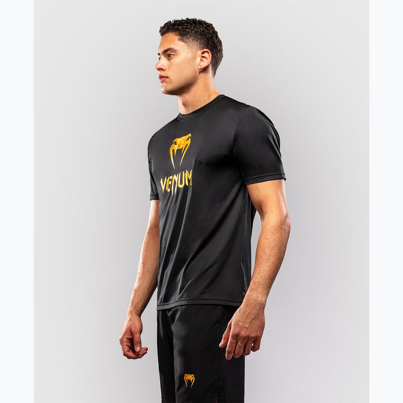 Pánské tričko na lezení Venum Classic Dry Tech black/gold 3
