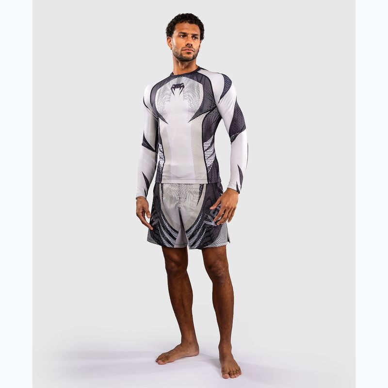 Rashguard pánský s dlouhým rukávem Venum Galactic 3.0 Rashguard LS off white/black 2