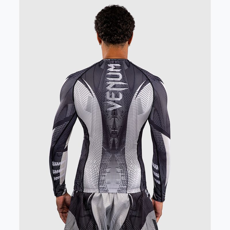 Rashguard pánský s dlouhým rukávem Venum Galactic 3.0 Rashguard LS off white/black 3