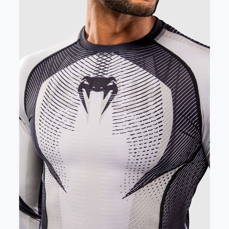 Rashguard pánský s dlouhým rukávem Venum Galactic 3.0 Rashguard LS off white/black 5