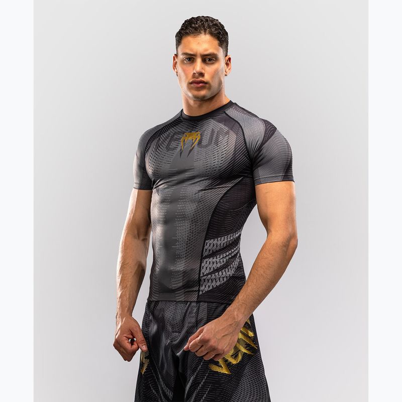 Pánský rashguard Venum Galactic 3.0 Rashguard SS black/gold 3