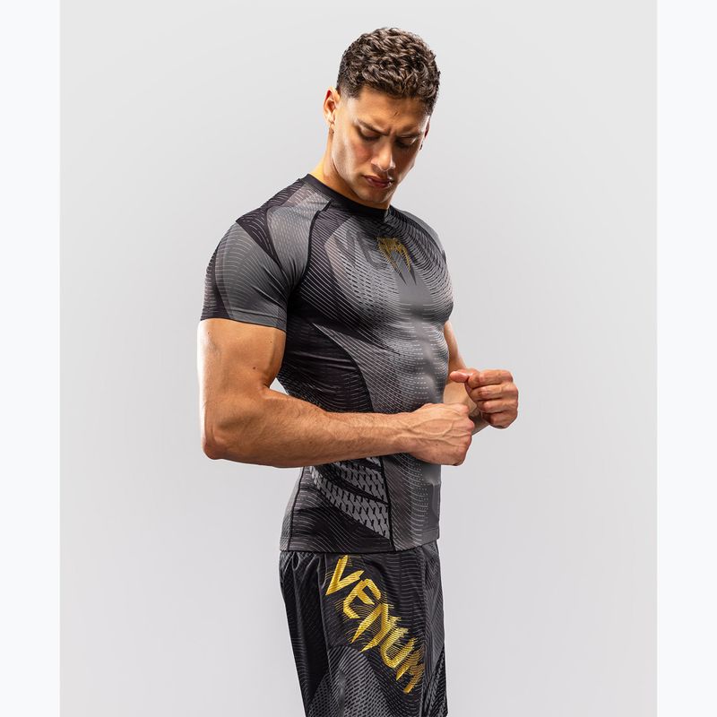 Pánský rashguard Venum Galactic 3.0 Rashguard SS black/gold 4