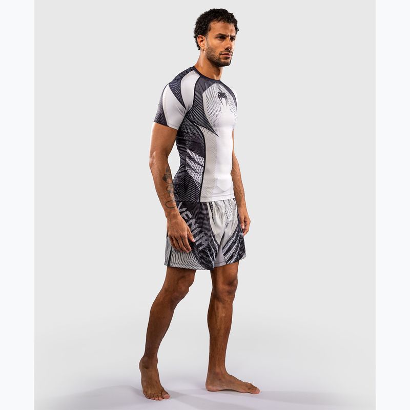Pánský rashguard Venum Galactic 3.0 Rashguard SS off white/black 2