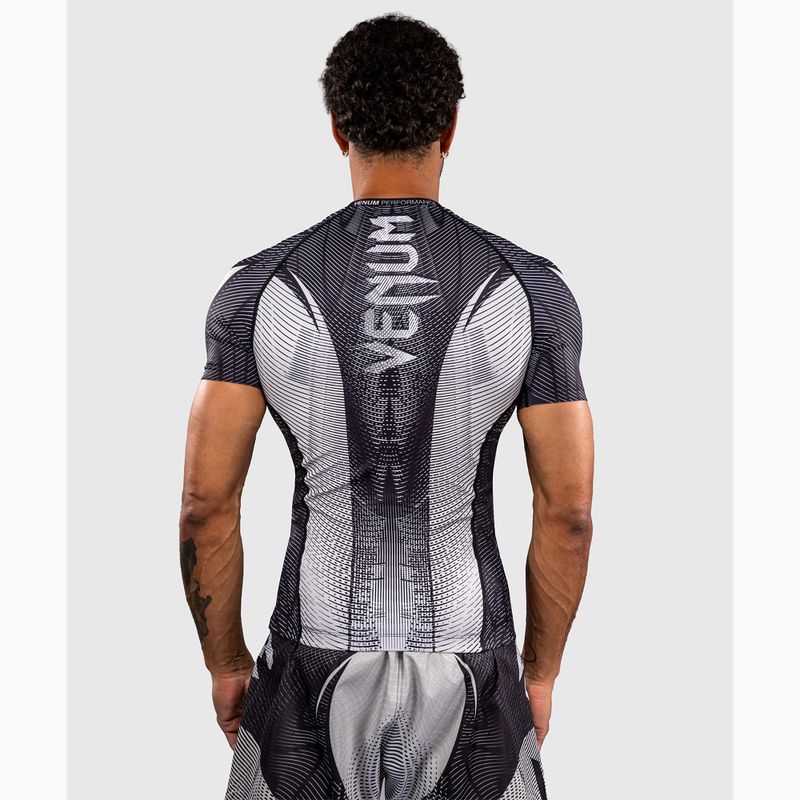 Pánský rashguard Venum Galactic 3.0 Rashguard SS off white/black 3