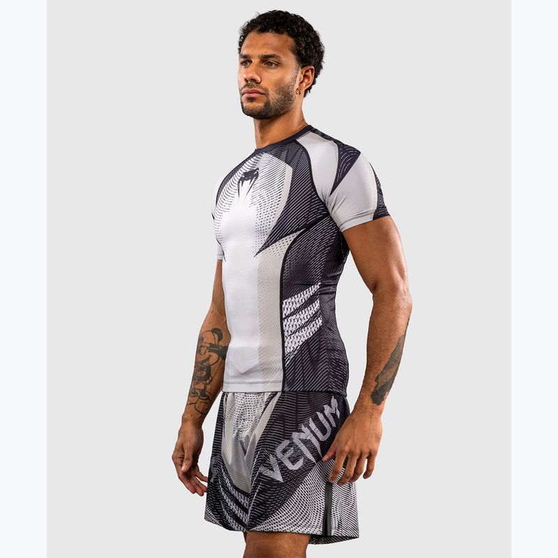 Pánský rashguard Venum Galactic 3.0 Rashguard SS off white/black 4