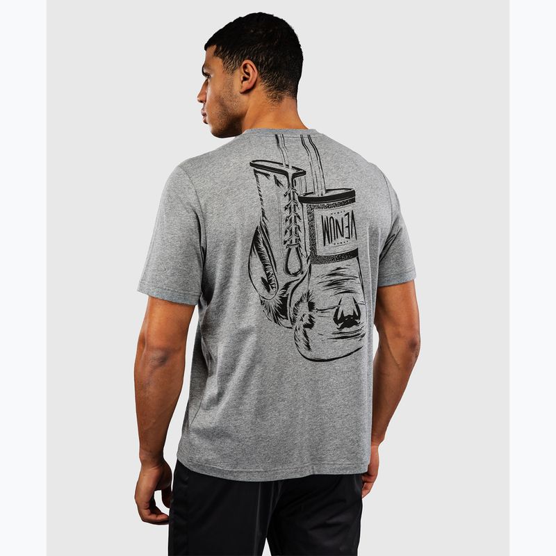Pánské tričko na lezení Venum Fight Icon Cotton light heather grey 2