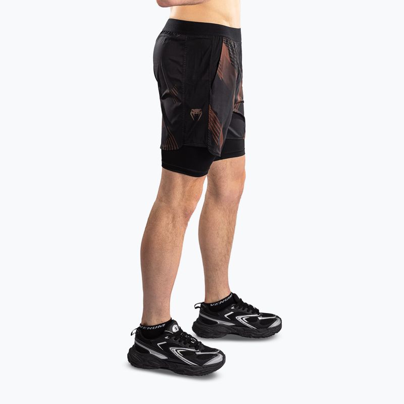 Pánské tréninkové šortky Venum No-Gi 6.0 Training black/brown 4