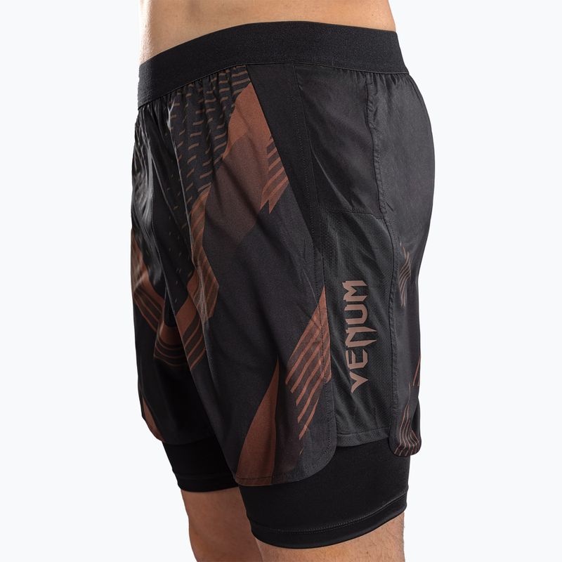 Pánské tréninkové šortky Venum No-Gi 6.0 Training black/brown 5