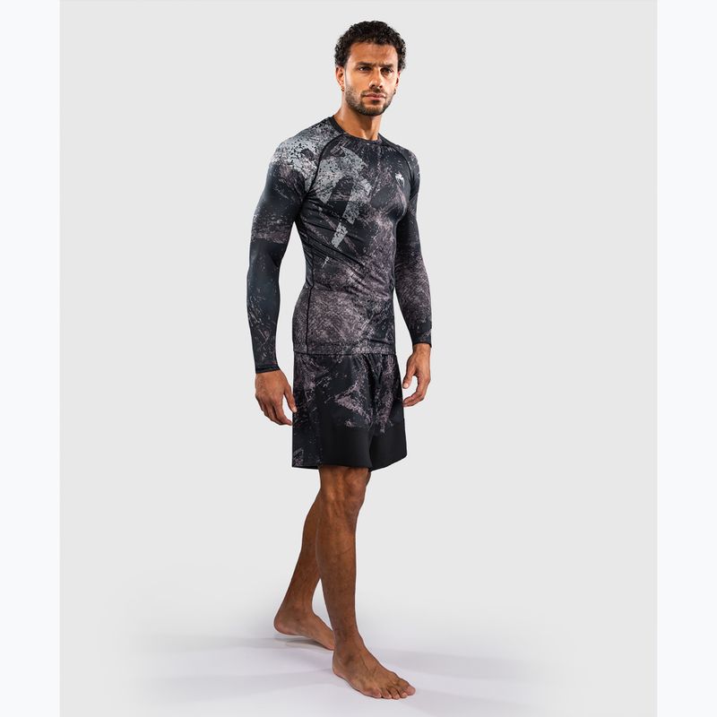 Rashguard pánský s dlouhým rukávem Venum Rage & Workout Rashguard LS black/grey 2