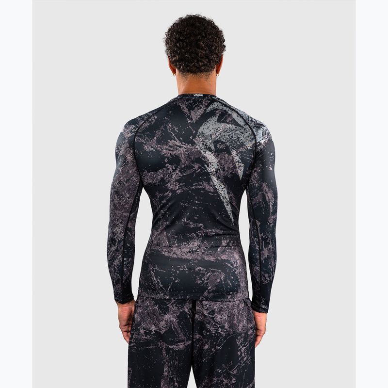 Rashguard pánský s dlouhým rukávem Venum Rage & Workout Rashguard LS black/grey 3