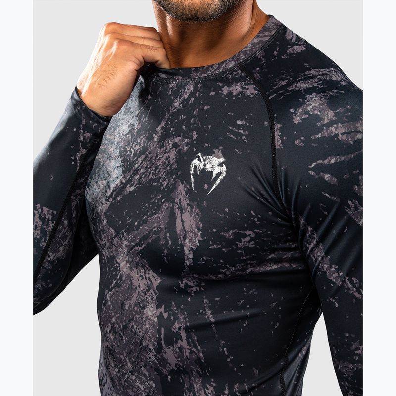 Rashguard pánský s dlouhým rukávem Venum Rage & Workout Rashguard LS black/grey 4