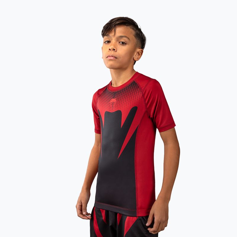 Dětský rashguard Venum Attack Rashguard SS black/red 3