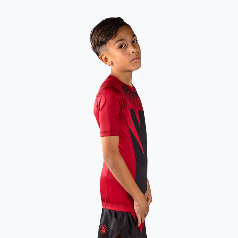 Dětský rashguard Venum Attack Rashguard SS black/red 4