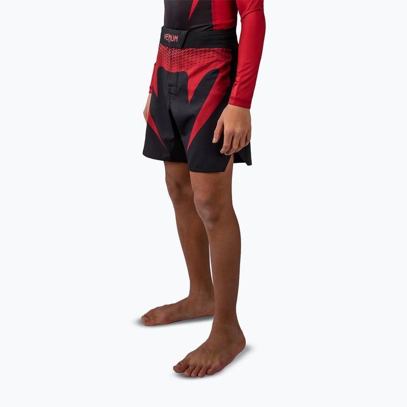 Dětské treninkové šortky Venum Attack Fight black/red 3