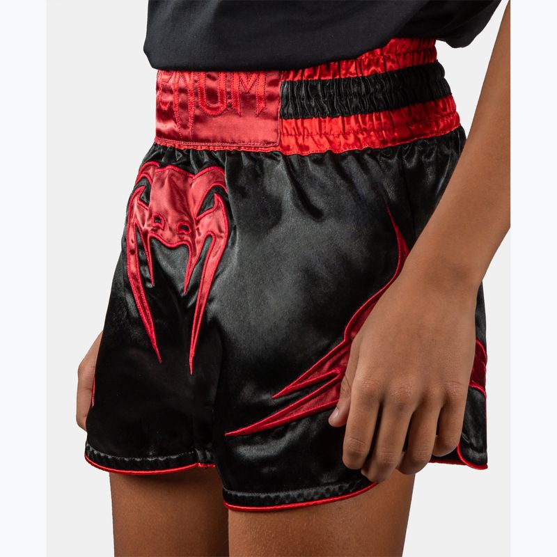 Dětské treninkové šortky Venum Attack Muay Thai black/red 4