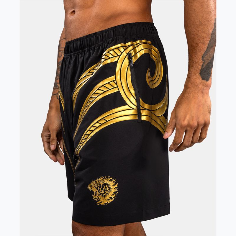 Pánské tréninkové šortky Venum x Mike Tyson Tiger Training black/gold 7
