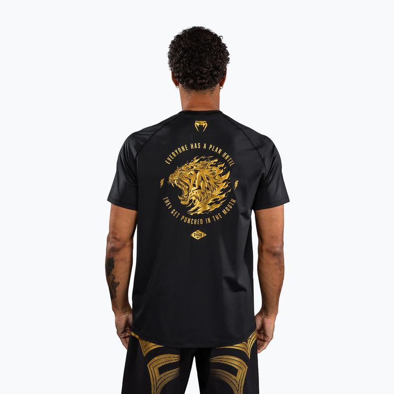 Pánské tričko na lezení Venum x Mike Tyson Tiger Dry Tech black/gold 3
