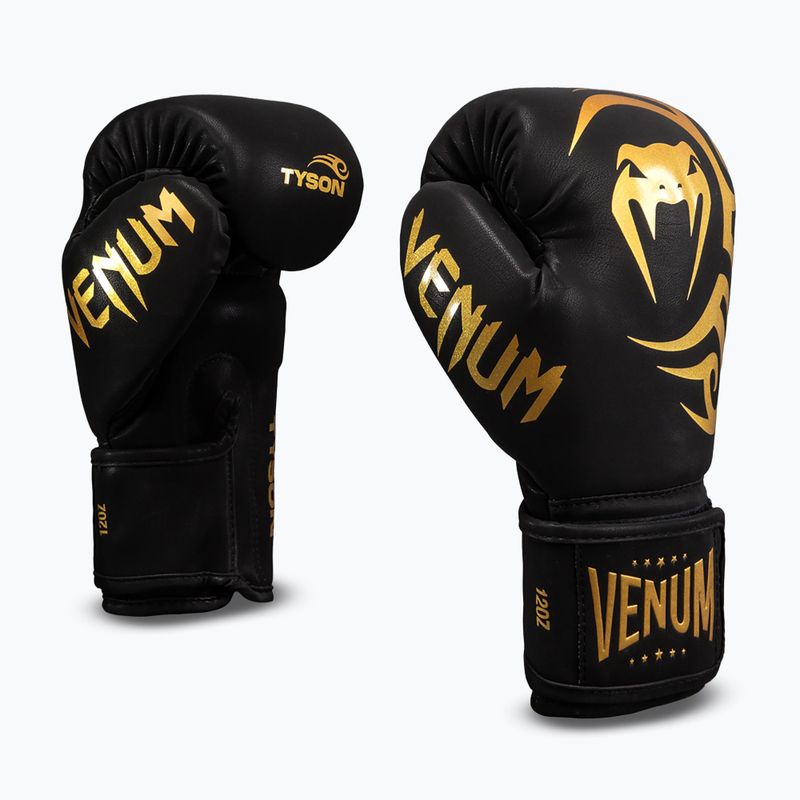 Boxerské rukavice Venum Mike Tyson Replica Boxing black/gold 2