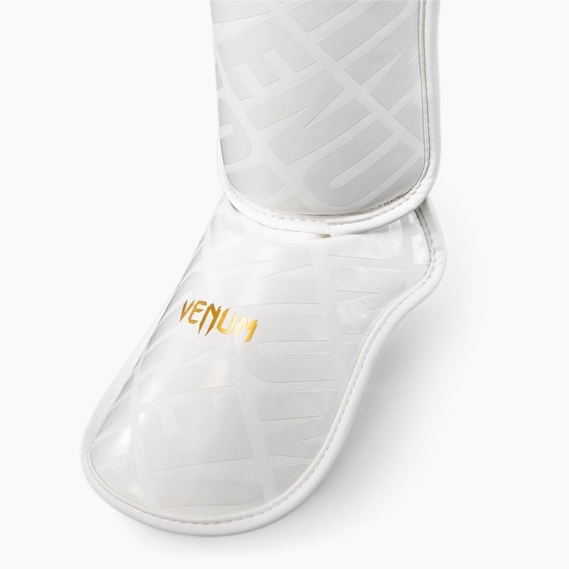Chrániče holení Venum Contender 1.5 XT 3D Shin white/gold 2
