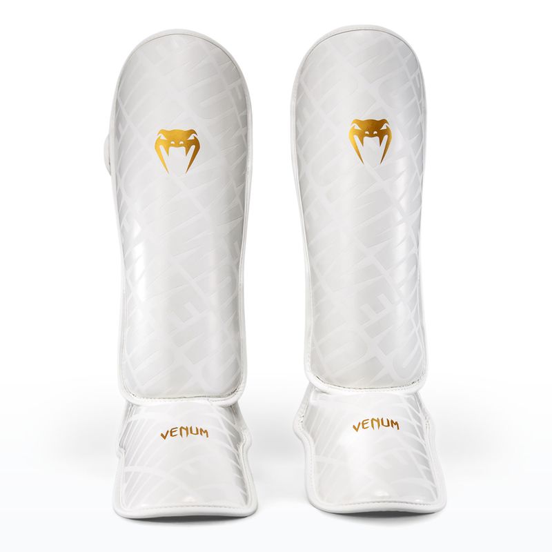 Chrániče holení Venum Contender 1.5 XT 3D Shin white/gold 4