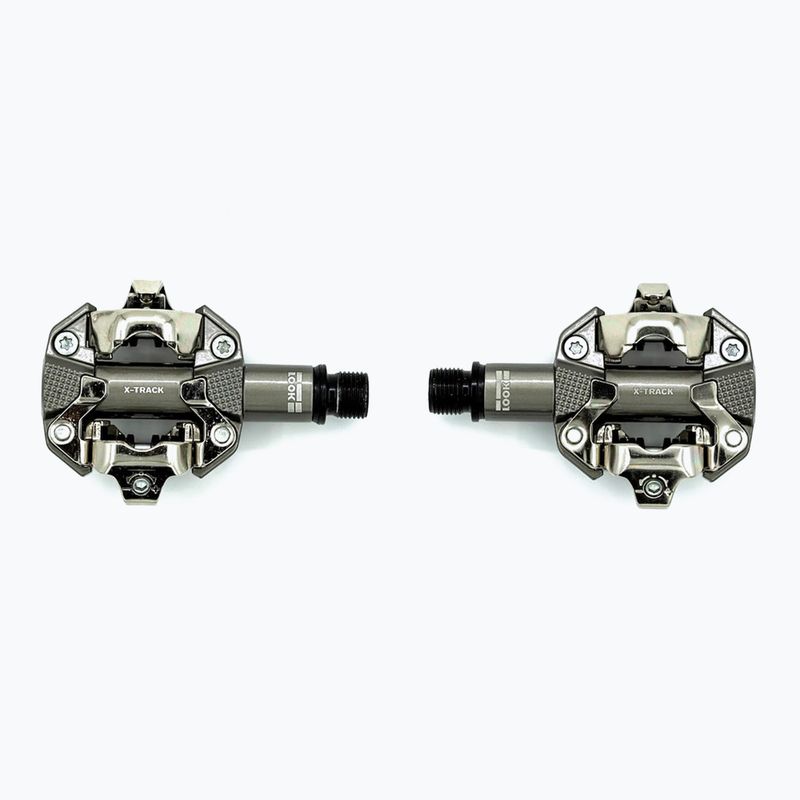 Cyklistické pedály LOOK X-Track metallic grey 2