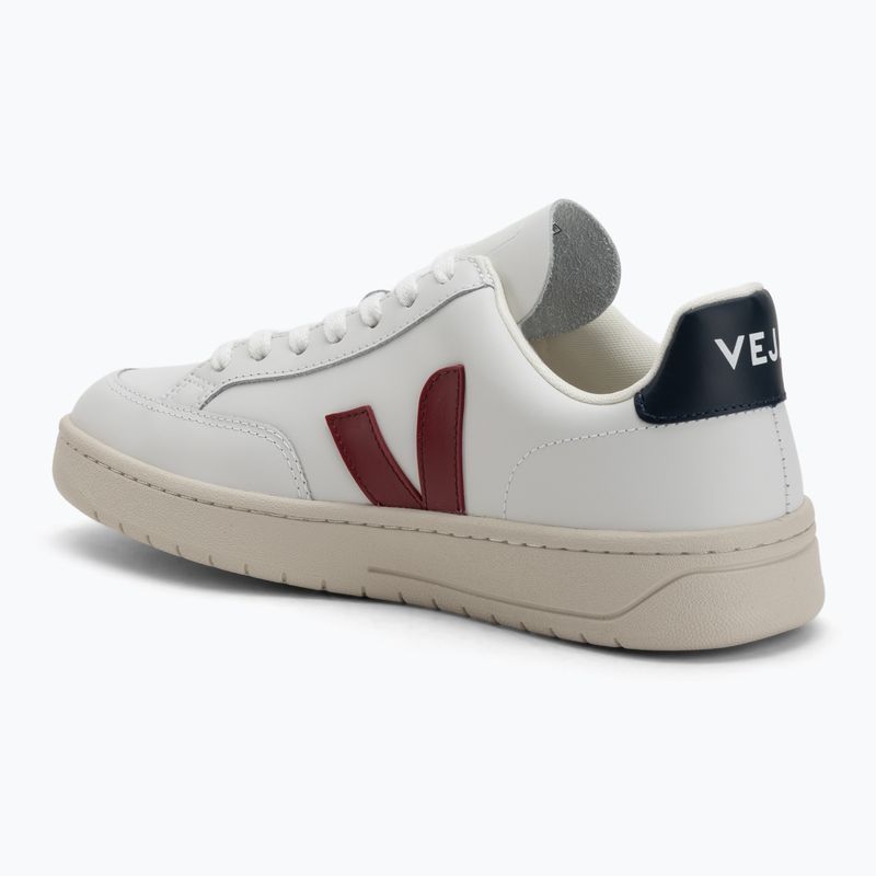 Dámské tenisky VEJA V-12 Leather white/marsala/nautical 3