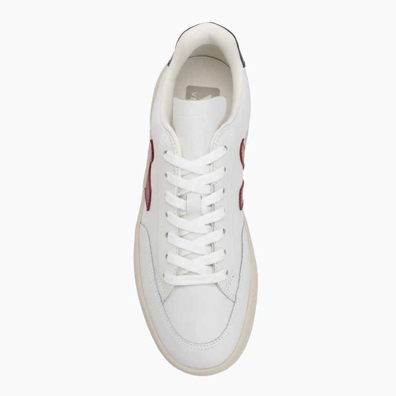 Dámské tenisky VEJA V-12 Leather white/marsala/nautical 5