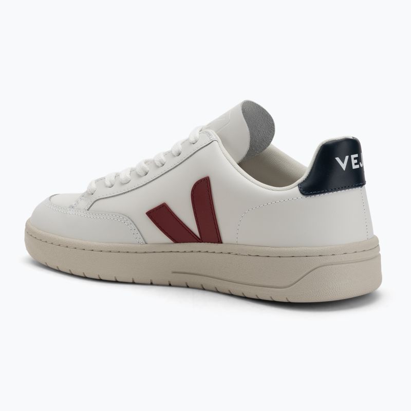 Pánské boty VEJA V-12 kožené white/marsala/navy 3