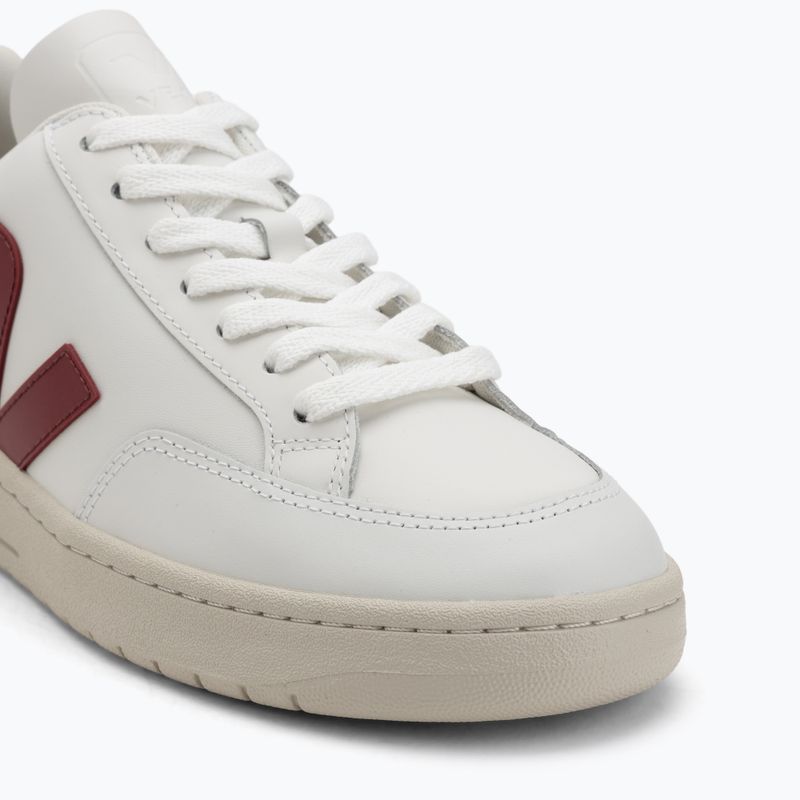 Pánské boty VEJA V-12 kožené white/marsala/navy 7
