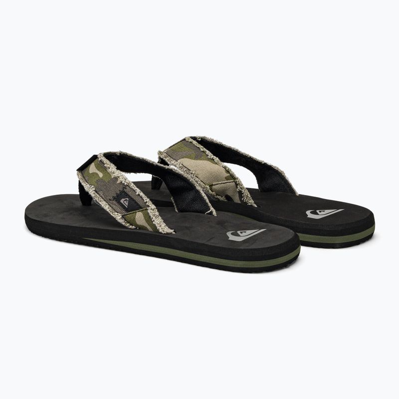 Pánské žabky Quiksilver Monkey Abyss green/brown/black 3