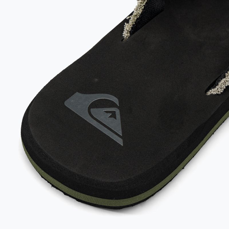 Pánské žabky Quiksilver Monkey Abyss green/brown/black 8