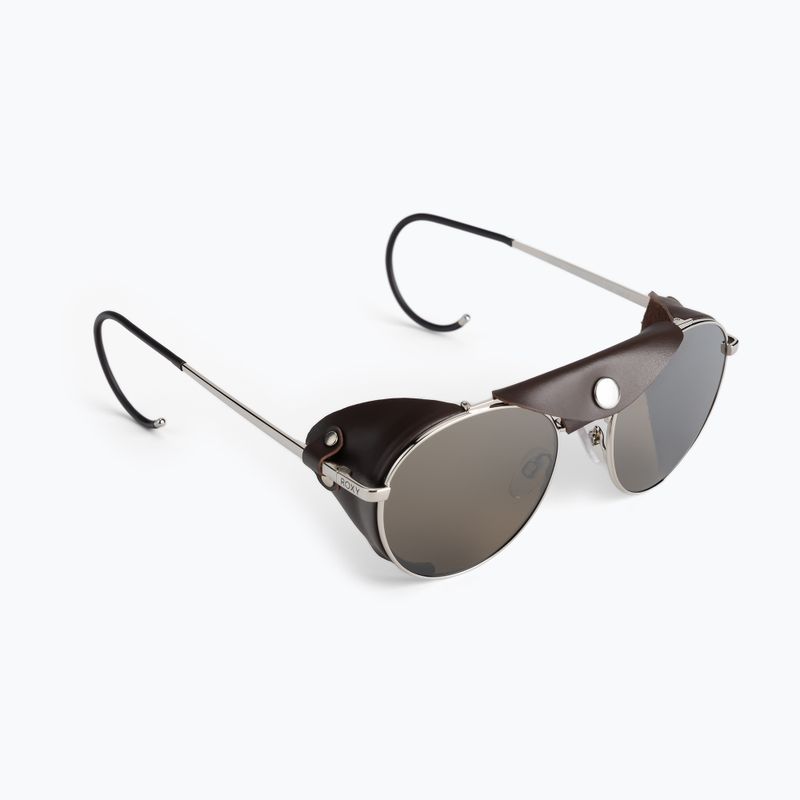 Dámské sluneční brýle ROXY Blizzard 2021 shiny silver/brown leather