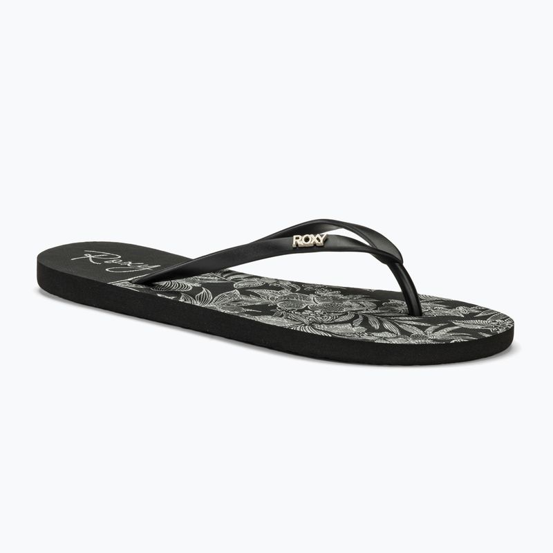 Dámské žabky ROXY Viva Stamp II black/white