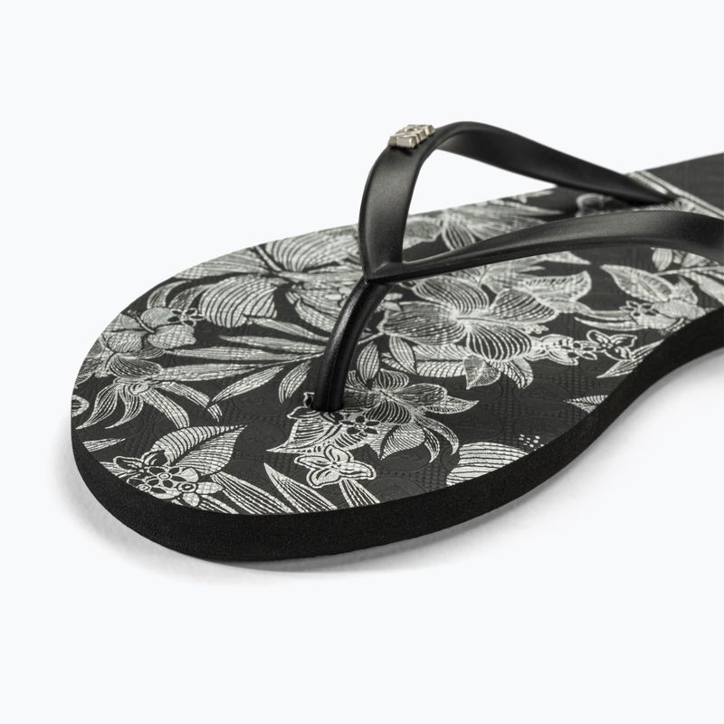 Dámské žabky ROXY Viva Stamp II black/white 7