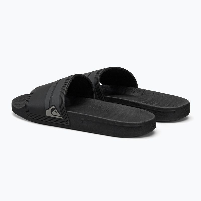 Pánské žabky Quiksilver Rivi Slide black/black/grey 3