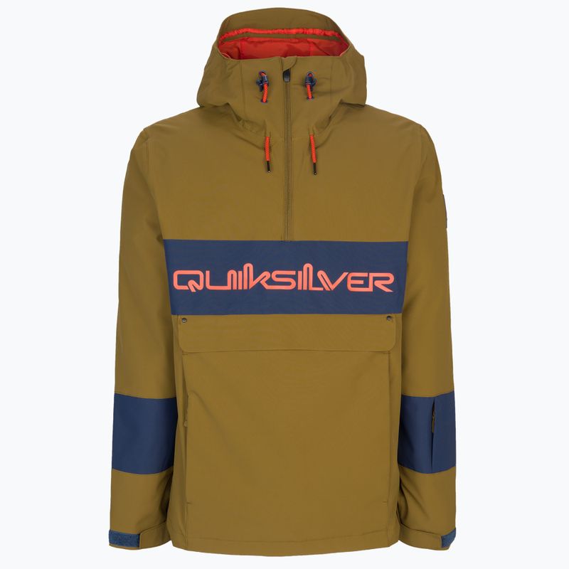 Pánská snowboardová bunda Quiksilver Steeze hnědá EQYTJ03274
