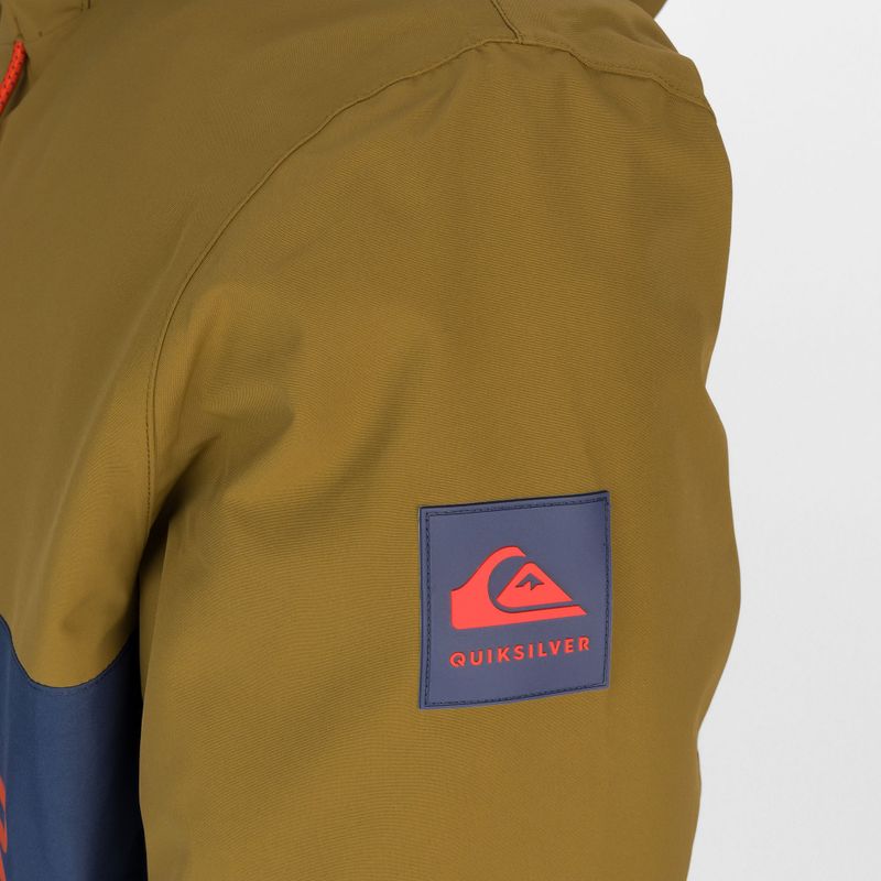 Pánská snowboardová bunda Quiksilver Steeze hnědá EQYTJ03274 3