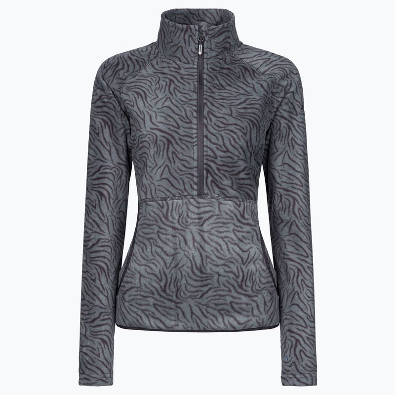 Dámská snowboardová mikina ROXY Cascade 2021 true black zebra print 8