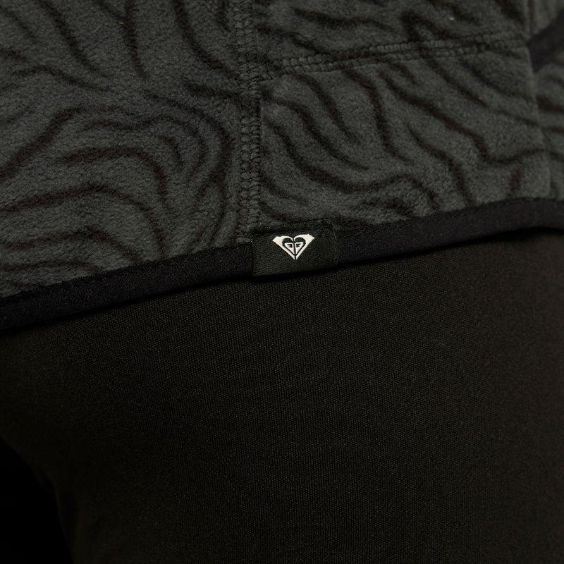 Dámská snowboardová mikina ROXY Cascade 2021 true black zebra print 6
