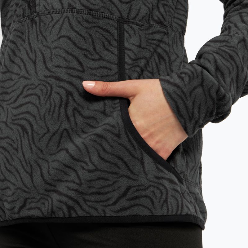 Dámská snowboardová mikina ROXY Cascade 2021 true black zebra print 7