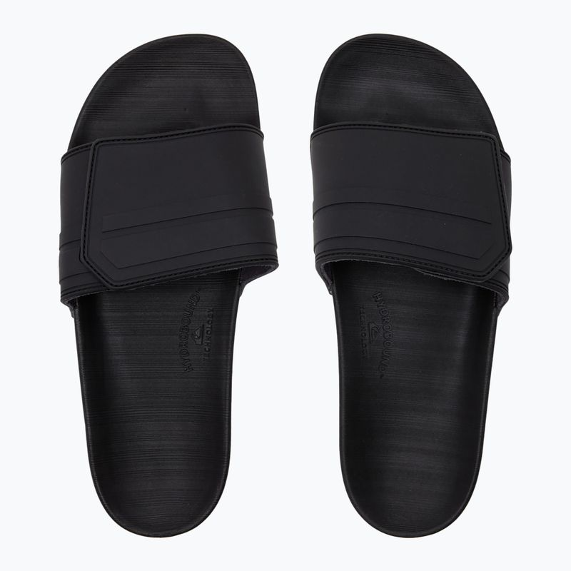 Quiksilver Rivi Slide Adjust black/grey/black pánské žabky 2
