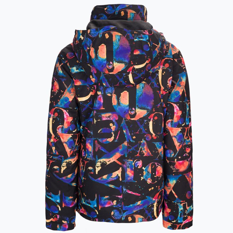 Dětská snowboardová bunda ROXY Jetty Girl 2021 true black magic carpet 2